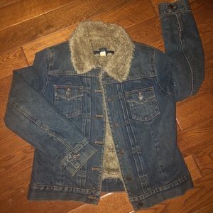 Fur Lined Jean Jacket